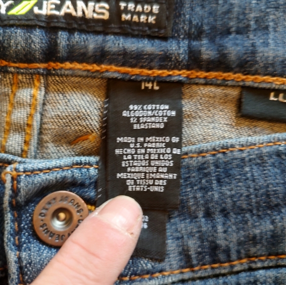 DKNY Ludlow Jeans 14L Super Low Rise, Long Slim Leg, Boot Cut, Zipper Fly 14L - Picture 11 of 15